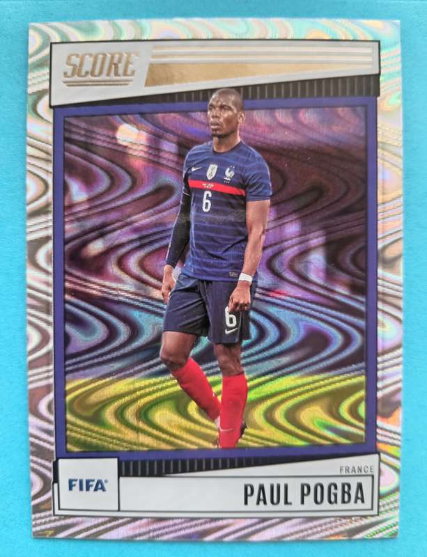 PAUL POGBA (France) - PANINI SCORE FIFA SOCCER 2022 - GLITTER TRADING CARD 80