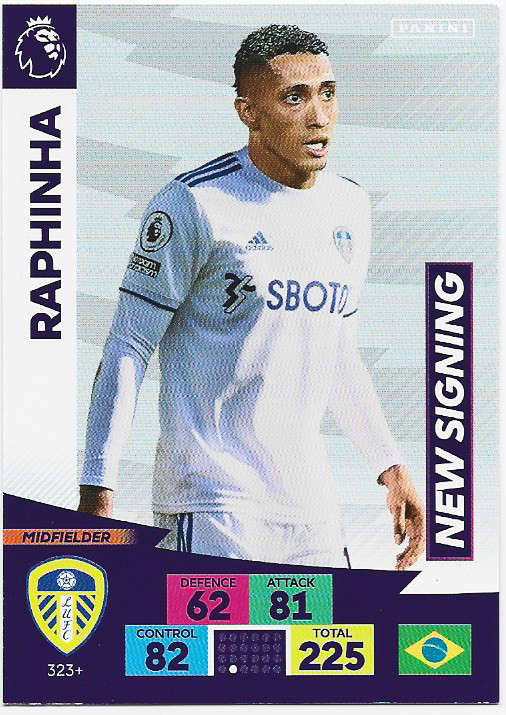 LEEDS UNITED - ENGLISH PREMIER LEAGUE 2020/2021 - TEAM SET of 28 `FOIL and BASE` TRADING CARDS