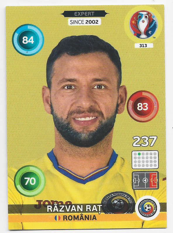 RAZVAN RAT - PANINI "UEFA EURO 2016" COLLECTION -   `EXPERT` TRADING CARD