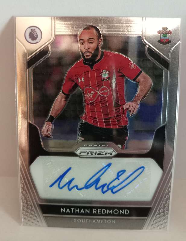 NATHAN REDMOND (Saints) - PANINI EPL PRIZM 2020 - CERTIFIED AUTOGRAPH TRADING CARD