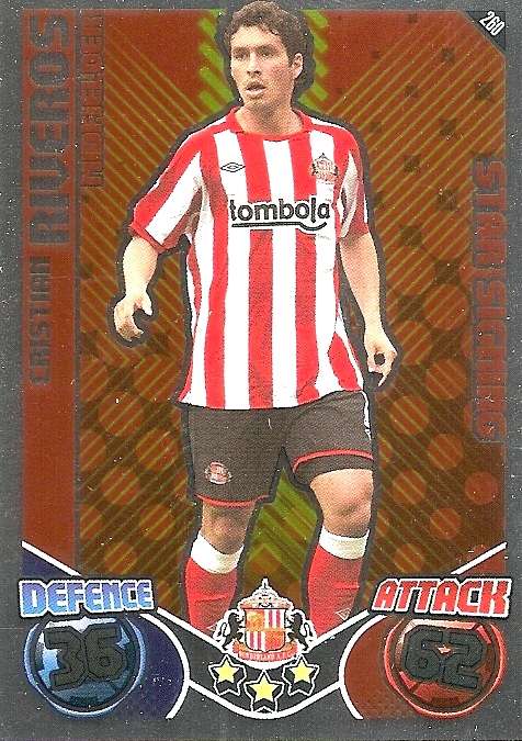 CHRISTIAN RIVEROS - TOPPS `MATCH ATTAX`2010/2011 - FOIL `STAR SIGNING` TRADING CARD 260