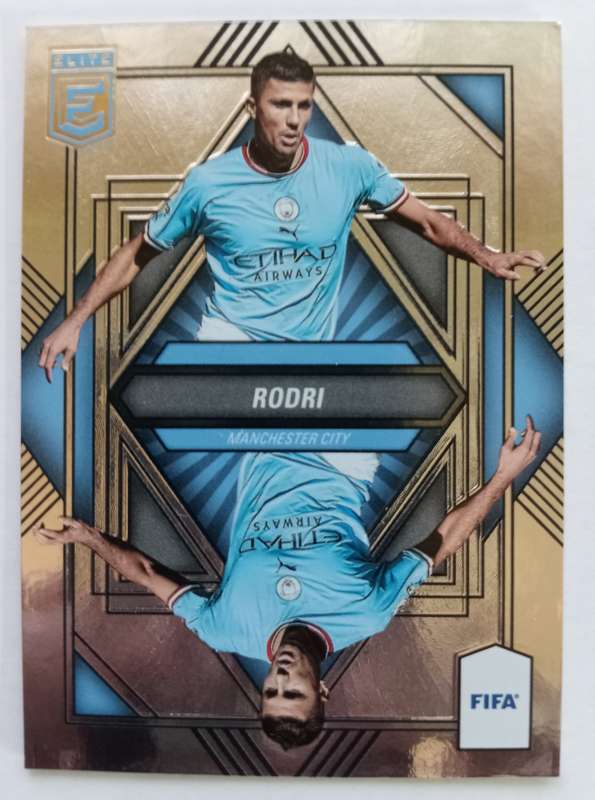 RODRI (Man City) - PANINI DONRUSS ELITE FIFA SOCCER 2023 - CHROME MIRROR TRADING CARD 22