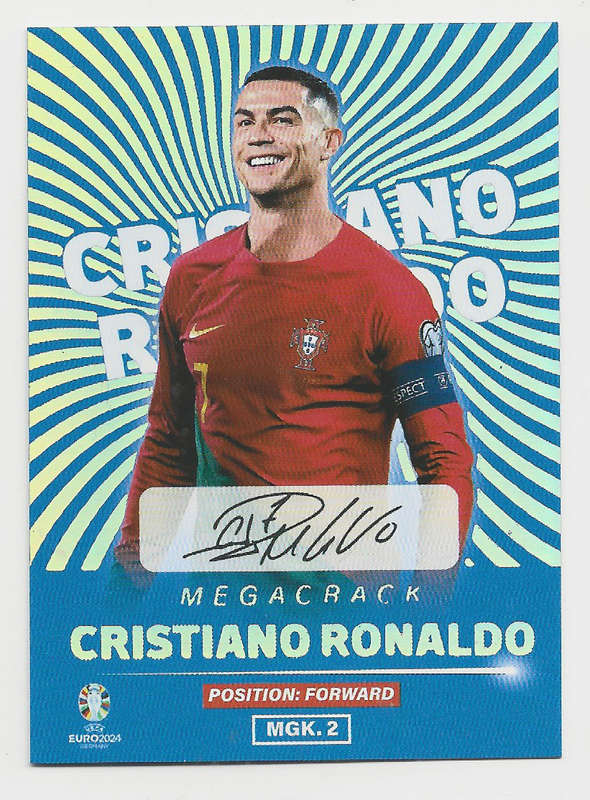 CRISTIANO RONALDO - FLASH EDITION (Spain) UEFA EURO 2024 - RARE GENUINE "PRINTED AUTO" TRADING CARD