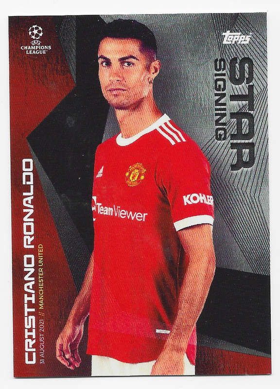 CRISTIANO RONALDO - Topps CHAMPIONS LEAGUE 2021 - SUMMER "STAR SIGNING" TRADING CARD