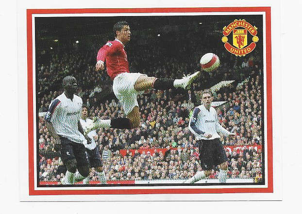 CRISTIANO RONALDO - MANCHESTER UNITED 2007/08 STICKER COLLECTION - ACTION STICKER S