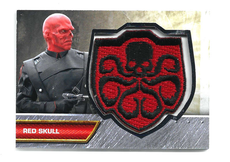 RED SKULL - UPPER DECK CAPTAIN AMERICA the MOVIE 2011 - VERY RARE "INSIGNIA PATCH" TRADING CARD