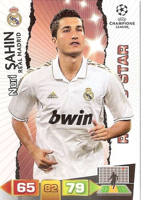 NURI SAHIN - PANINI CHAMPIONS LEAGUE 2011/12 - `RISING STAR` TRADING CARD