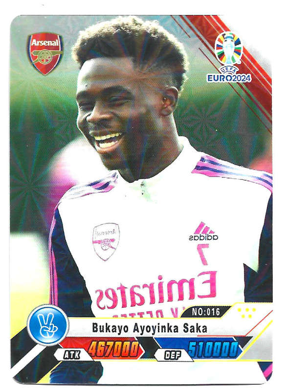 BUKAYO SAKA - STAR CARD COLLECTION 2025 - STAR TRADING CARD 16