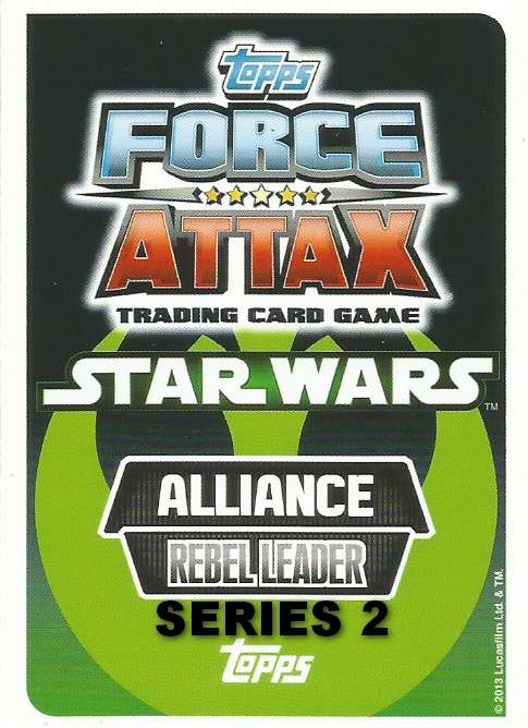 STAR WARS 2013 - TOPPS  FORCE ATTAX MOVIE SERIES 2 -  BASE CARDS  AVAILABLE