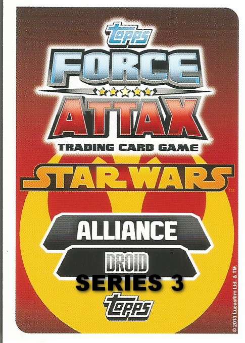 STAR WARS 2014 - TOPPS FORCE ATTAX MOVIE SERIES 3 - BASE TRADING CARDS AVAILABLE
