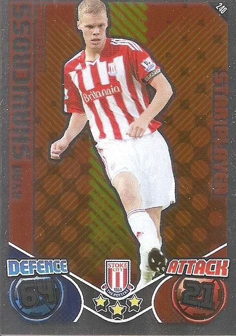 RYAN SHAWNCROSS - TOPPS `MATCH ATTAX` 2011/2012 - FOIL `STAR PLAYER` TRADING CARD