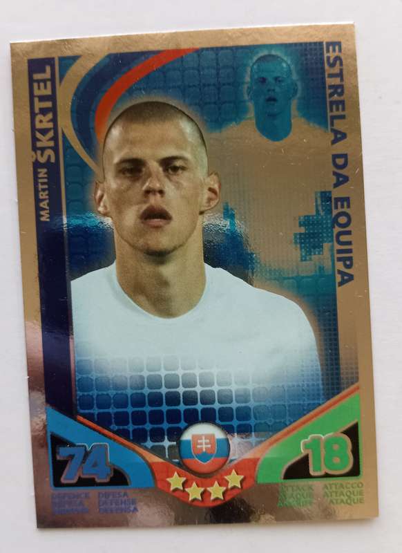 MARTIN SKRTEL - TOPPS MATCH ATTAX `FIFA WORLD CUP 2010 - FOIL STAR PLAYER - MEXICAN EDITION