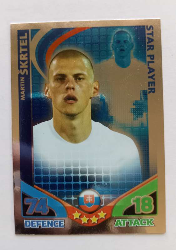 MARTIN SKRTEL - TOPPS MATCH ATTAX `FIFA WORLD CUP 2010 - FOIL STAR PLAYER - UK EDITION