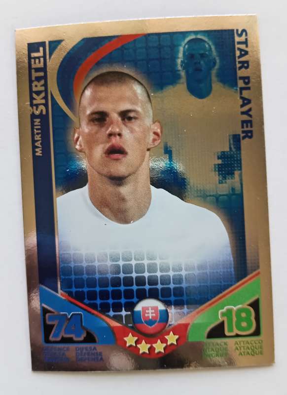 MARTIN SKRTEL - TOPPS MATCH ATTAX `FIFA WORLD CUP 2010 - FOIL STAR PLAYER - Int. EDITION