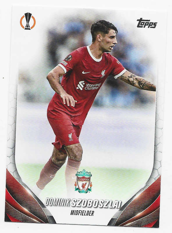 DOMINIK SZOBOSZLAI (Liverpool) - TOPPS EUROPA LEAGUE 2023/24 COLLECTION -  TRADING CARD 119