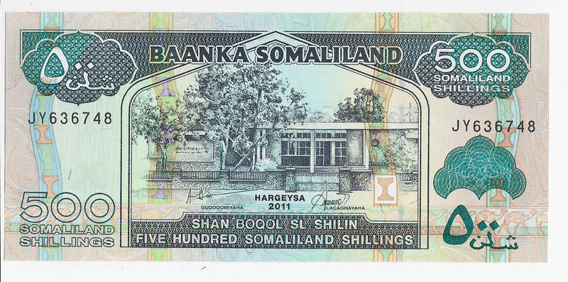 SOMALIA BANK - 500 SHILLINGSBANK NOTE  2011 - NOTE in UNC. CONDITION