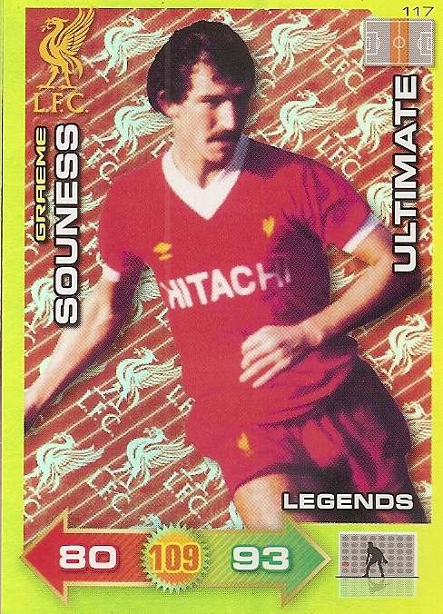 GRAEME SOUNESS - PANINI LIVERPOOL 2011/12 COLLECTION - RARE  GOLD LEGEND "ULTIMATE" TRADING CARD 117