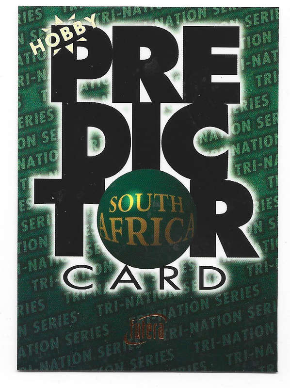SPRINGBOKS - FUTERA RUGBY 1996 COLLECTION - `HOBBY` GOLD `PREDICTOR` CARD PC2 3880 of 4000