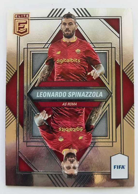 LEONANDO SPINAZZOLA - PANINI DONRUSS ELITE FIFA SOCCER 2023 - CHROME MIRROR TRADING CARD 5