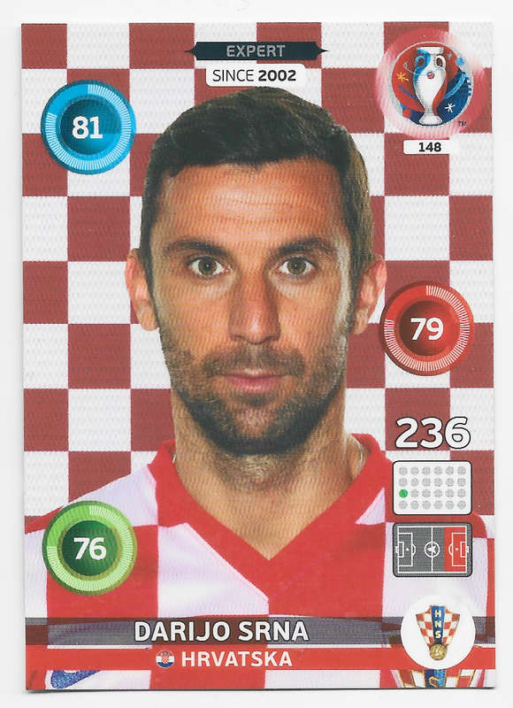 DARIJO SRNA - PANINI "UEFA EURO 2016" COLLECTION -   `EXPERT` TRADING CARD