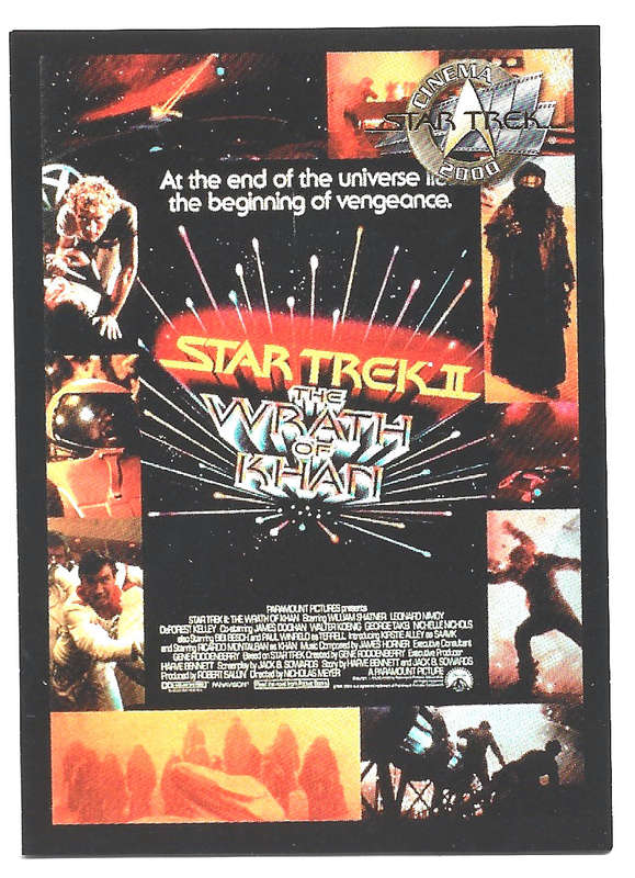 STAR TREK II - SKYBOX STAR TREK THE WRATH of KHAN MOVIE TRADING CARDS - PROMO TRADING CARD P2