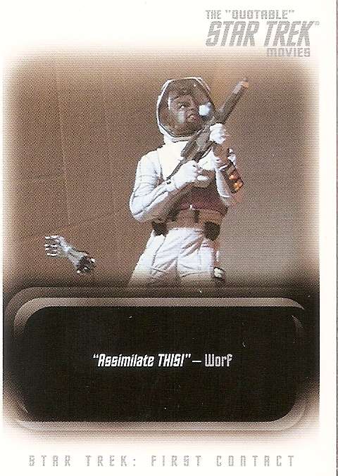 STAR TREK - STAR TREK 1st CONTACT TRADING CARDS - PROMO TRADING CARD P1