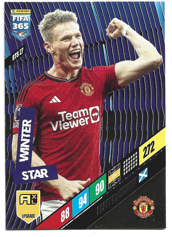SCOTT McTOMINAY - PANINI `FIFA 365 COLLECTION` 2024 UPDATES - `WINTER STAR" TRADING CARD STS27