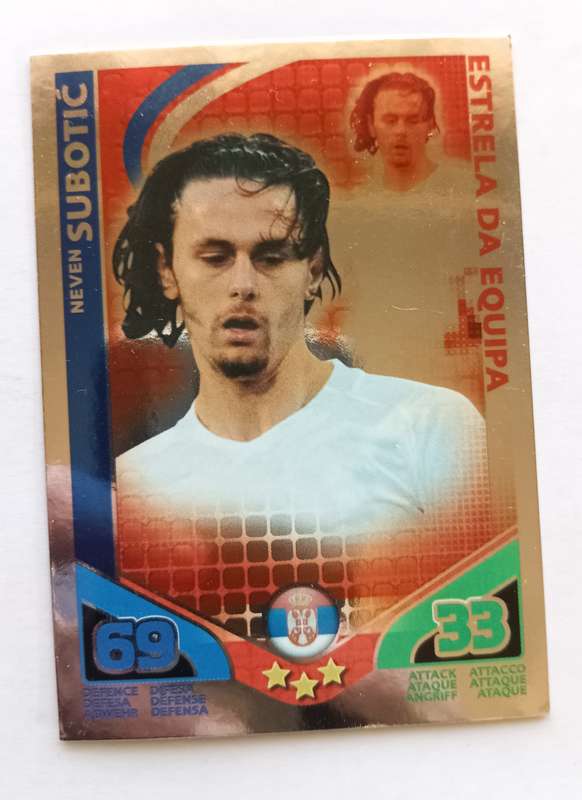 NEVEN SUBOTIC - TOPPS MATCH ATTAX `FIFA WORLD CUP 2010 - FOIL STAR PLAYER - MEXICAN EDITION