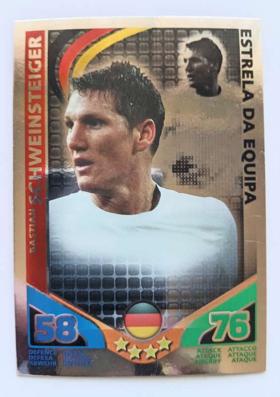 BASTIAN SCHWEINSTEIGER - TOPPS MATCH ATTAX `FIFA WORLD CUP 2010 - FOIL STAR PLAYER - MEXICAN EDITION