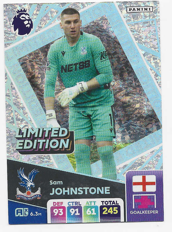 SAM JOHNSTONE - PANINI English Premier League 2024/25 - "LIMITED EDITION" TRADING CARD
