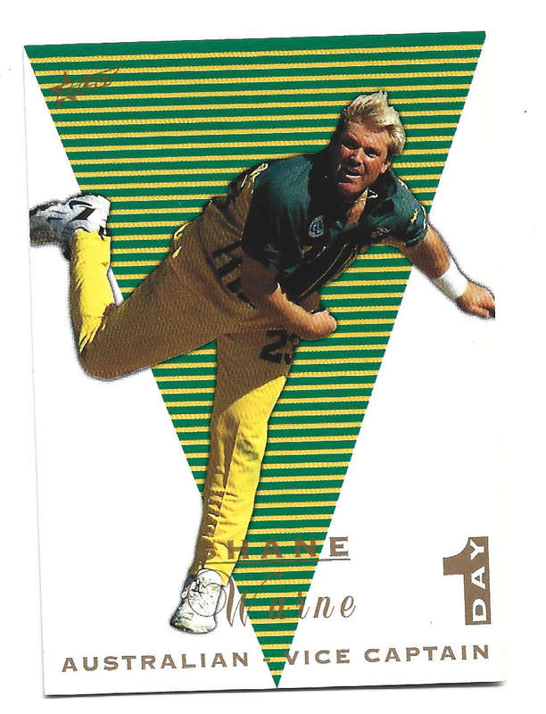 SHANE WARNE - SELECT CRICKET WORLD SERIES 1998/99 CARD COLLECTION - BASE TRADING CARD 21