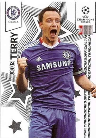 JOHN TERRY (Chelsea) - PANINI CHAMPIONS LEAGUE PREMIUM 2010/11 - RARE TRADING CARD