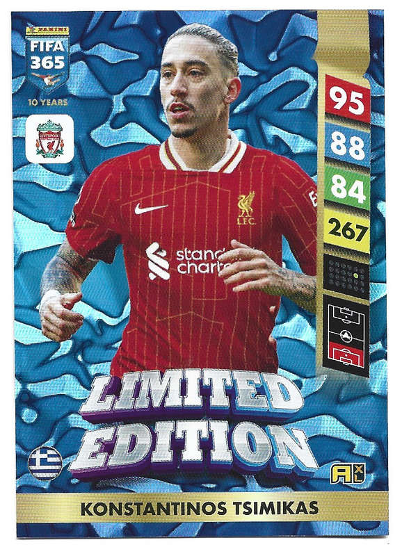 KONST. TSIMIKAS - PANINI FIFA 365 COLLECTION 2025 - SAPHIRE LIMITED EDITION TRADING CARD