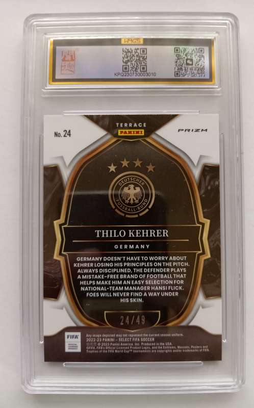 THILO KEHER (Germany) - PANINI SELECT TERRACE 2023 - GEM MINT PROOF TYE DYE Trading Card 24 of 49