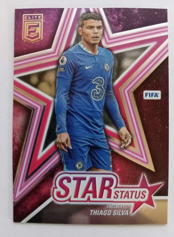 THIAGO SILVA (Chelsea) - PANINI DONRUSS ELITE FIFA SOCCER 2023 - PINK STAR STATUS TRADING CARD 8