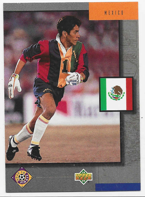 JORGE CAMPOS (Mexico) - Upper Deck FIFA WORLD CUP 1994 USA PREVIEW   - TRADING CARD UD12