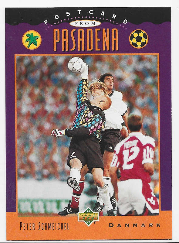 PETER SCHMEICHEL (Danmark) - Upper Deck FIFA WORLD CUP 1994 USA PREVIEW   - ROOKIE TRADING CARD UD3