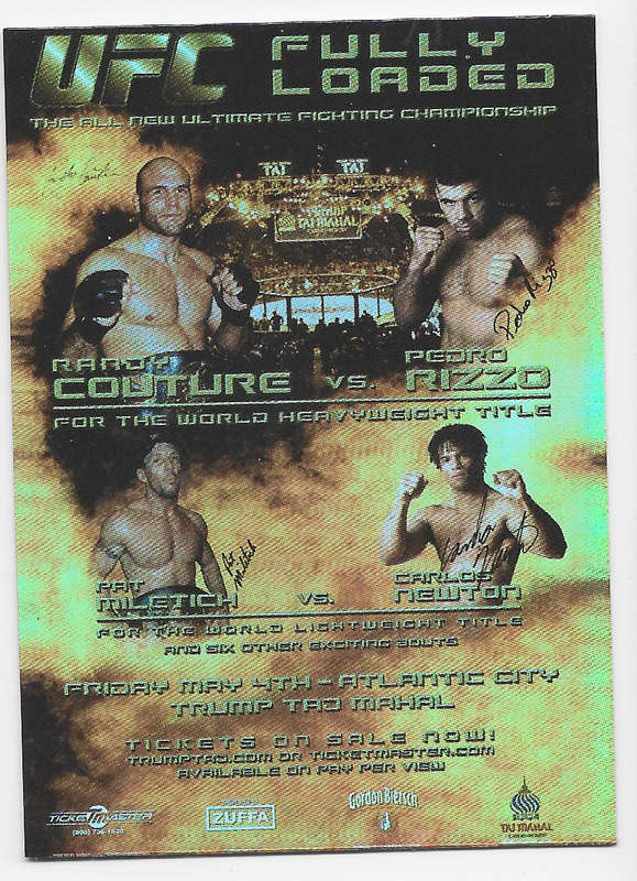 UFC 31 PROMO - TOPPS UFC 2010 COLLECTION -  FOIL "ADVERT" UFC 31 TRADING CARD