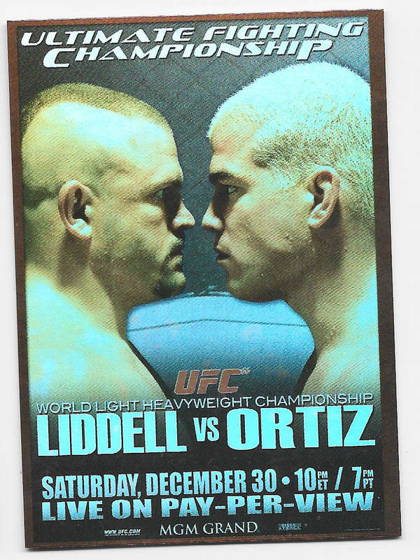 UFC 66 PROMO - TOPPS UFC 2010 COLLECTION -  FOIL "ADVERT" UFC 66 TRADING CARD