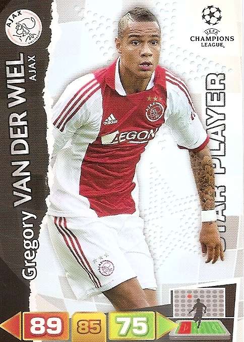 GREGORY VAN DER WIEL - PANINI CHAMPIONS LEAGUE 2011/12 - `STAR PLAYER` TRADING CARD
