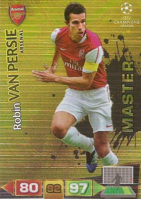 ROBIN VAN PERSIE (Arsenal) - PANINI CHAMPIONS LEAGUE 2011/12 - GOLD `MASTER` TRADING CARD