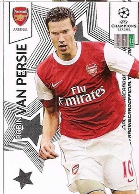 ROBIN VAN PERSIE (Arsenal) - PANINI CHAMPIONS LEAGUE PREMIUM 2010/11 - RARE TRADING CARD