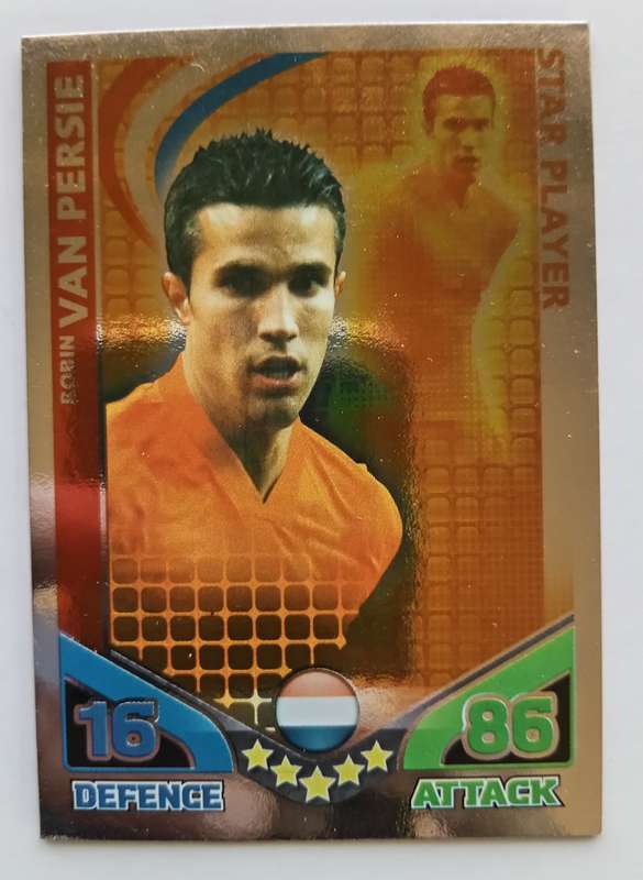 ROBIN VAN PERSIE - TOPPS MATCH ATTAX `FIFA WORLD CUP 2010 - FOIL STAR PLAYER - UK EDITION