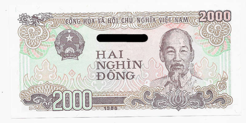 VIETNAM BANK - 2000 DONG BANK NOTE 1988 - NOTE in UNC CONDITION  - Note E