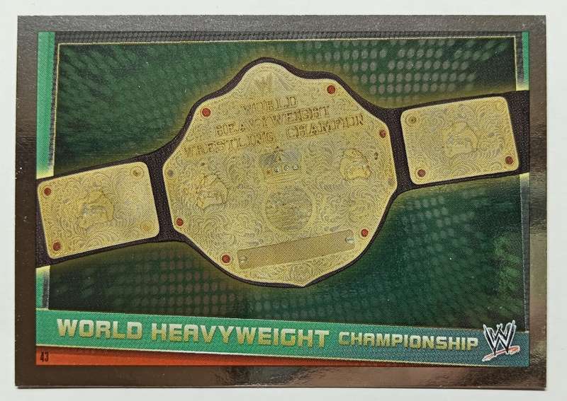 WORLD HEAVYWEIGHT - TOPPS WWE SLAM ATTAX REBELLION 2013/14 - FOIL `TITLE BELT` TRADING CARD