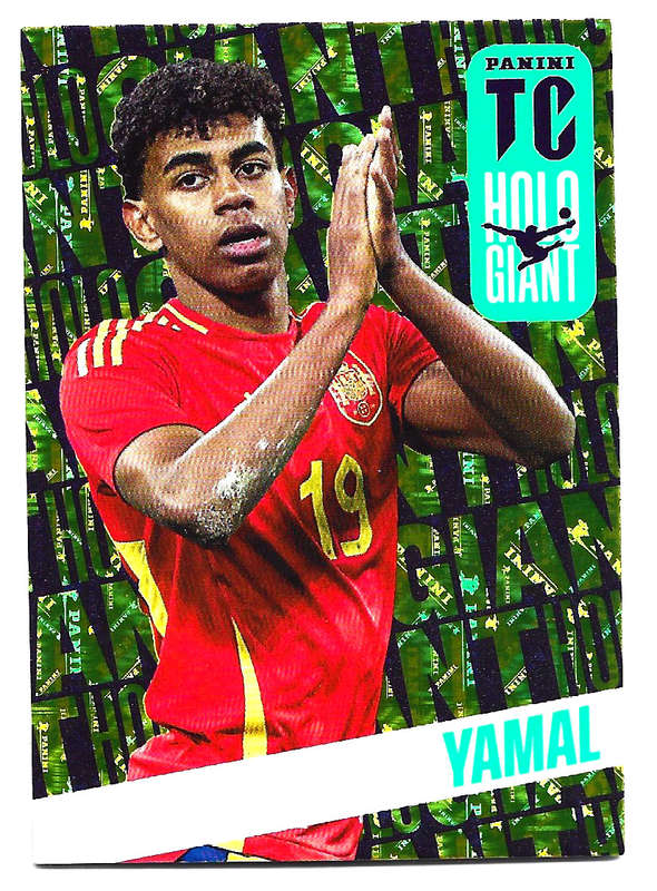LAMINE YAMAL - PANINI `TOP CLASS` 2025 COLLECTION - GOLD HOLO GIANT TRADING CARD