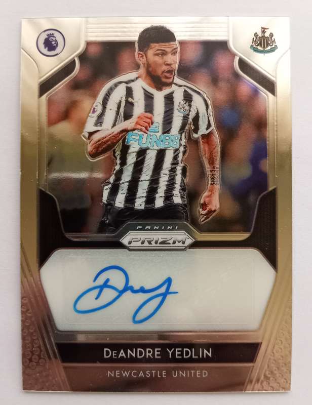 DeANDRE YEDLIN (Newcastle)- PANINI PREMIER LEAGUE PRIZM SIGNATURES 2020 - AUTOGRAPH TRADING CARD