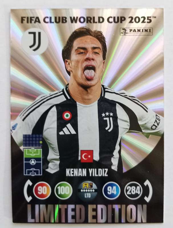 KENAN YILDIZ - PANINI CLUB WORLD CUP 2025 - FOIL LIMITED EDITION TRADING CARD