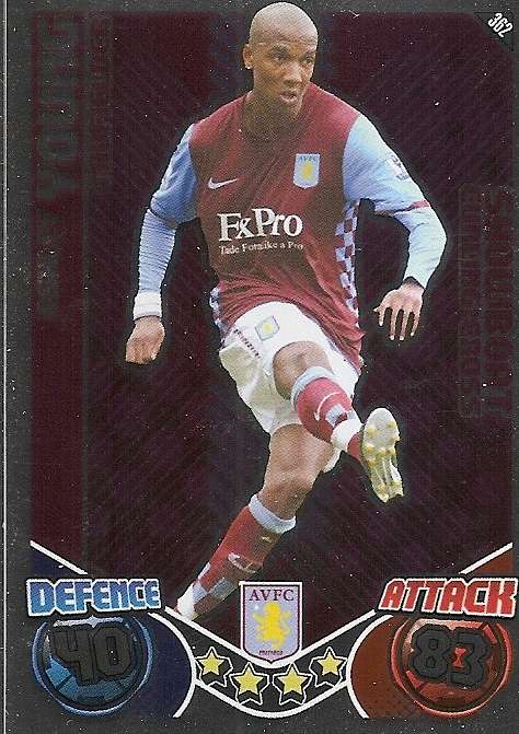ASHLEY YOUNG - TOPPS `MATCH ATTAX` 2011/2012 - FOIL `SHOWBOAT` TRADING CARD 362