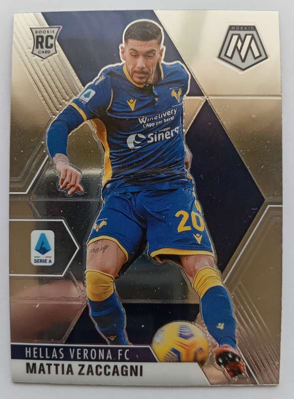 MATTIA ZACCAGNI (Verona) - PANINI MOSAIC CHROME SERIE A ITALY 2021 - ROOKIE CHROME CARD 54
